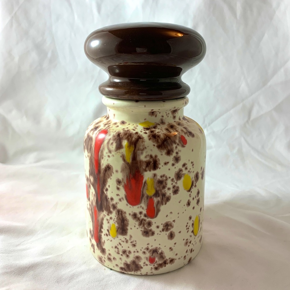 Vintage MCM 1970s Ceramic Canister